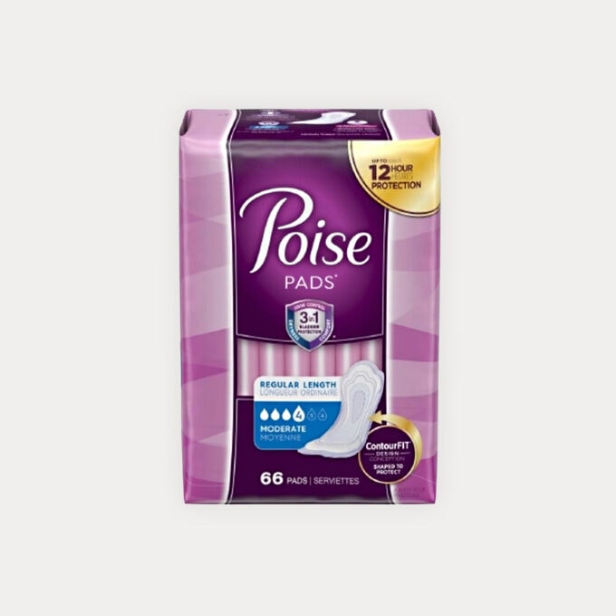 Poise Incontinence Pads, Moderate Absorbency, Regular - Liberator Medical
